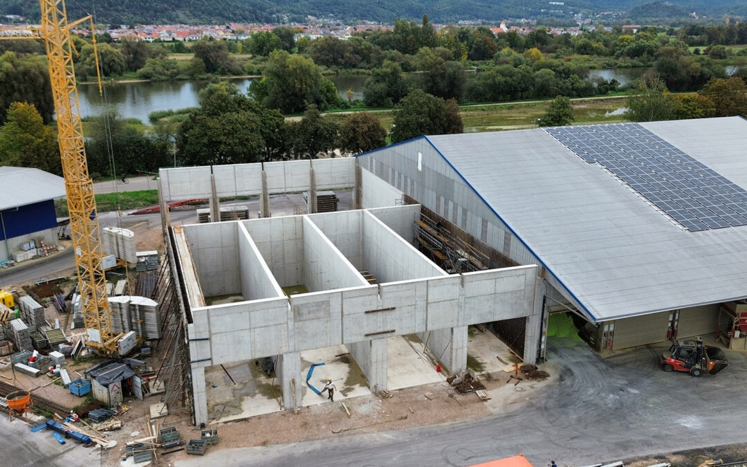 Erweiterung unserer Kapazitäten – Anbau der Lagerhalle